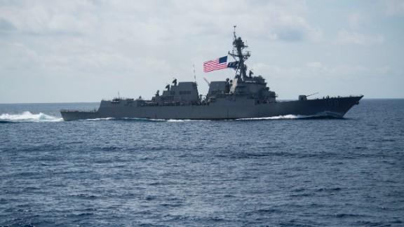 A military ship in the water
Description automatically generated with low confidence