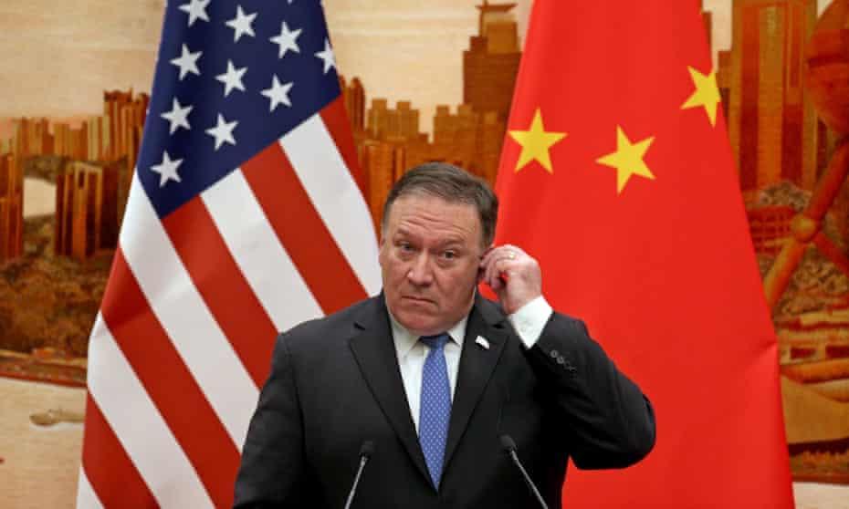 The US secretary of state, Mike Pompeo, on China: ‘The free world must triumph over this new tyranny.’