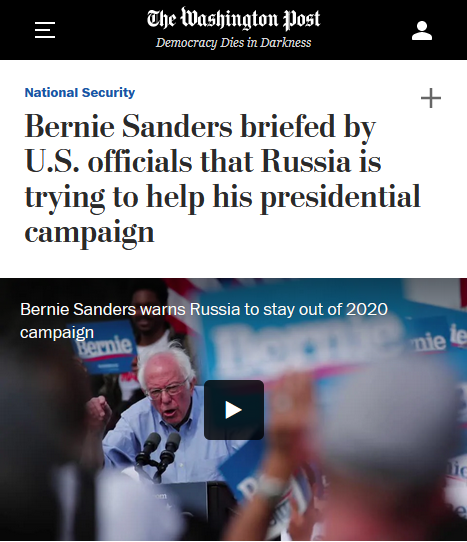 How to explain Bernie Sanders' rise? Mainstream media looks to Russian  "meddling" | Salon.com