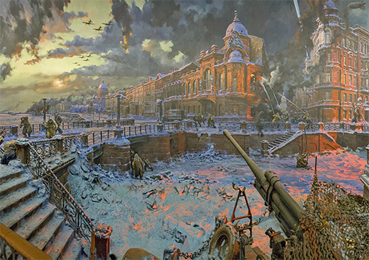 The seige of Leningrad. Diorama