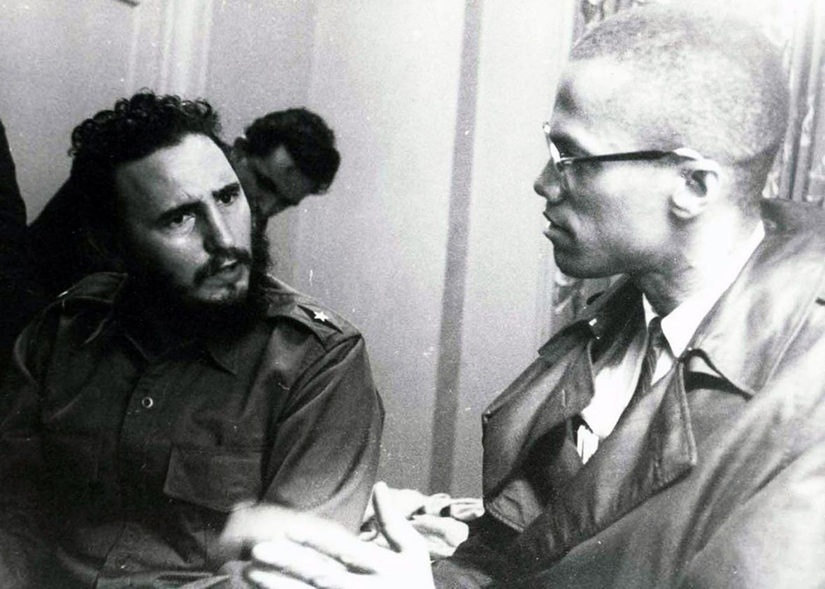 The history behind Colin Kaepernick's Malcolm X meets Fidel Castro T-Shirt.