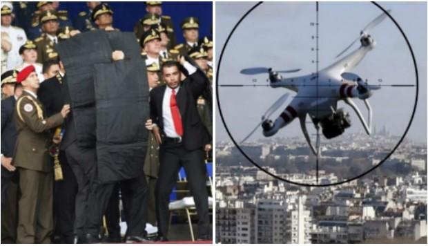 A DJI M600 drone was used to carry C4 explosive charges towards the president Saturday