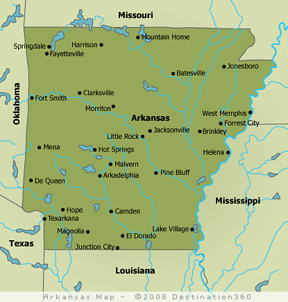 Arkansas Map - Arkansas State Map