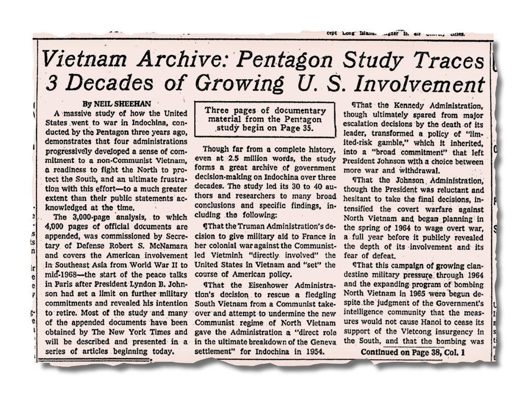 Behind the Race to Publish the Top-Secret Pentagon Papers - The New York  Times