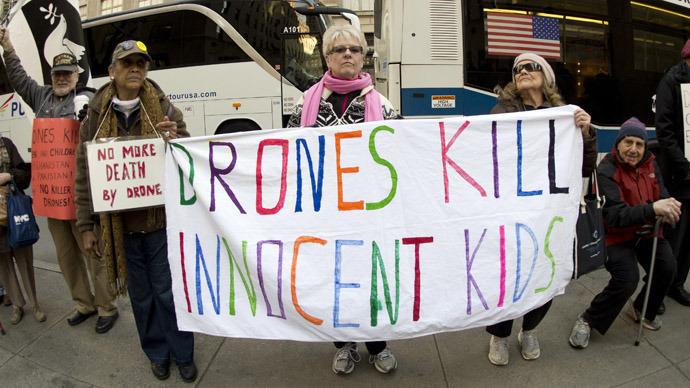 Drones fly, children die': US activists launch massive anti-drone campaign  — RT USA News