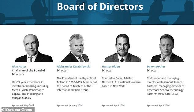 Hunter Biden joined Burisma in 2014 - while Joe Biden was Vice President. He was hired to boost the company's reputation in the midst of scandal as the Burisma Mykola Zlochevsky was accused of embezzling state money