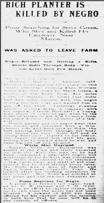 William Sidle Killing Article