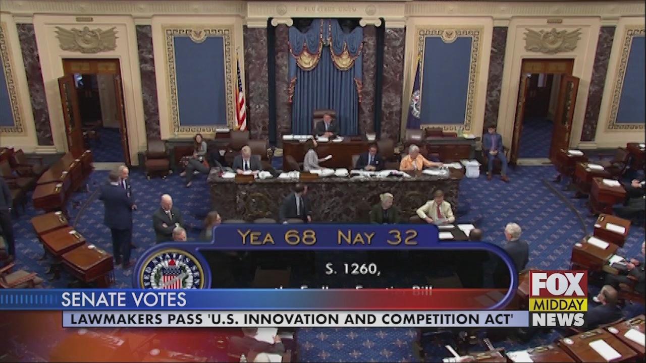 Senate Passes The 'U.S. Innovation and Competition Act' to Invest $200  Billion in Technology, Science and Research - WFXB