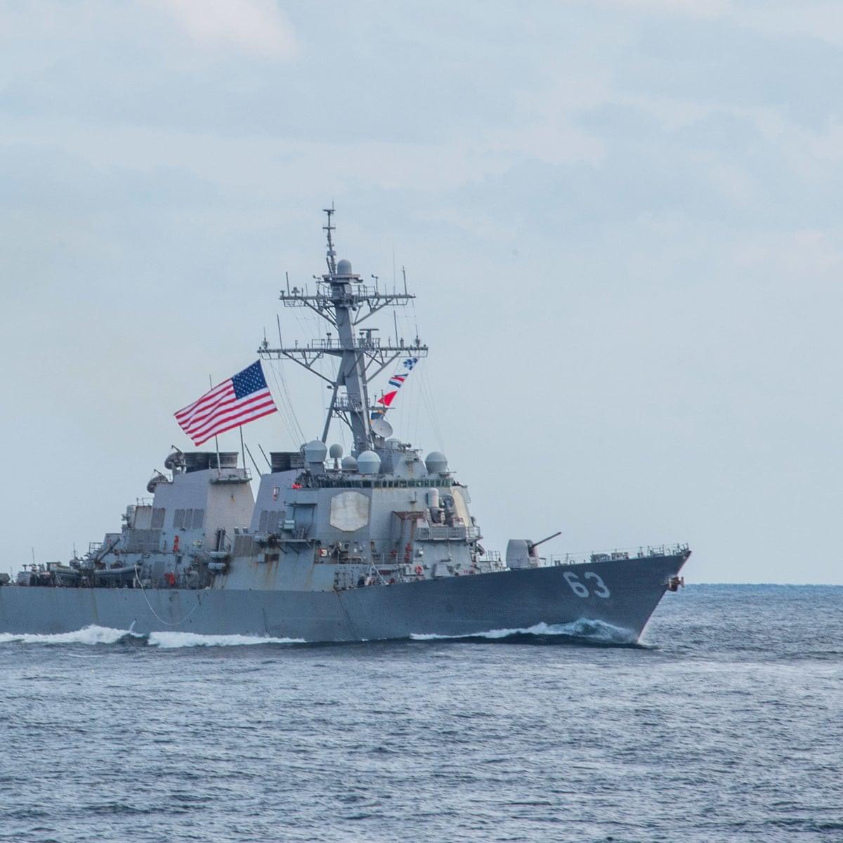 Two US warships sail through Taiwan Strait in challenge to China | US  military | The Guardian