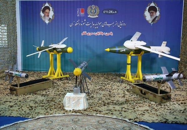 A photograph released by Iran’s Defense Ministry this month shows what it called “smart bombs” usable on drones. Late Saturday Israel struck Iranian targets in Syria, saying Iran was preparing an attack with “killer drones.”