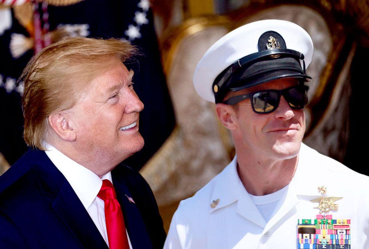 Donald Trump and Edward Gallagher (Getty Images/AP Photo/Salon)