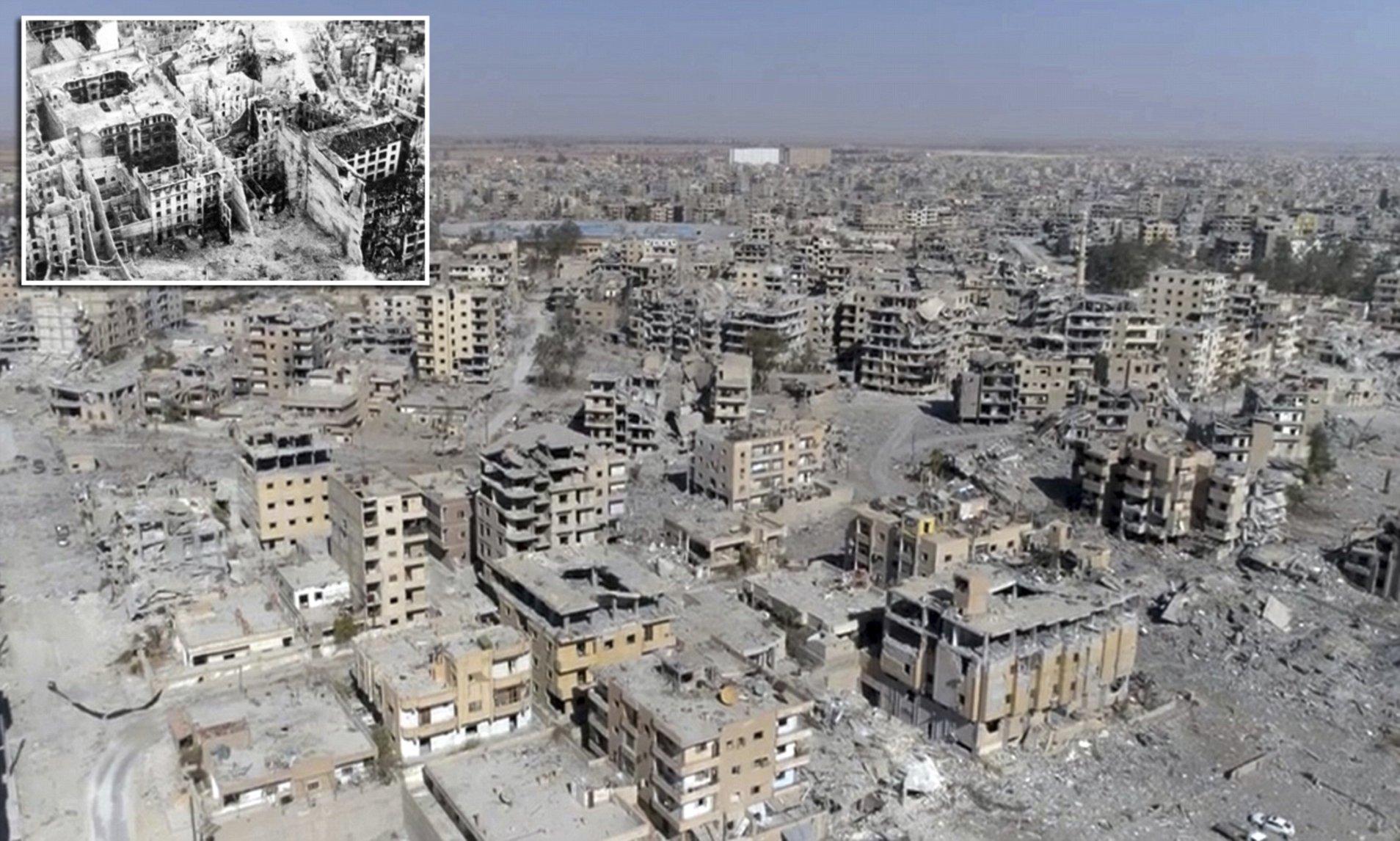 Shocking photos show bombed city of Raqqa after liberation | Daily Mail  Online