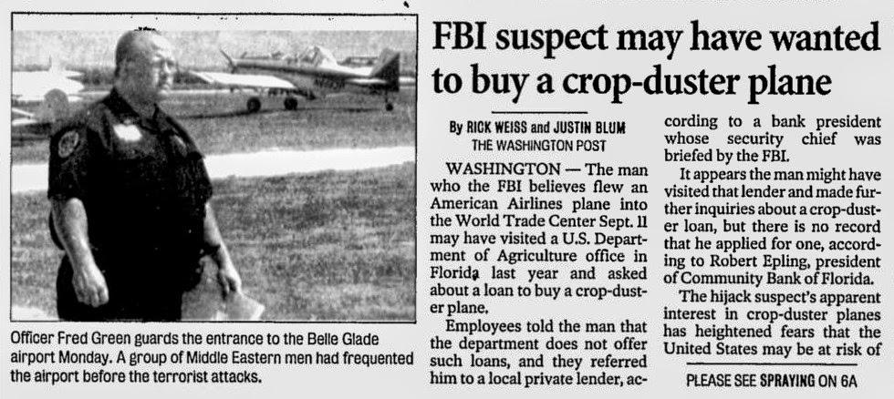 Steven War Ran: Crop-Dusting Arab Terrorists