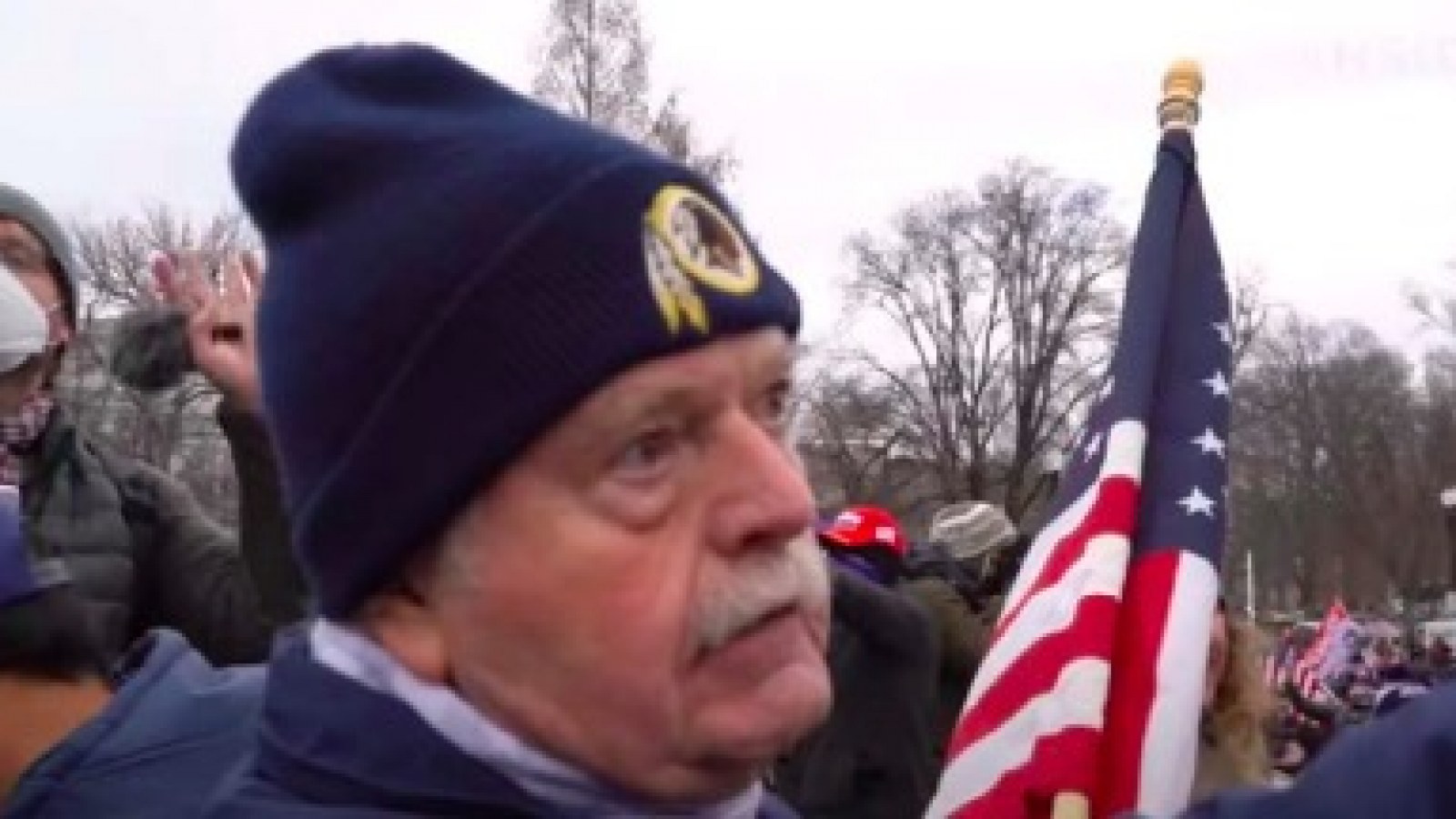 Thomas Caldwell, Capitol Rioter Who Used to Work for FBI, Was Using  American Flag as Crutch