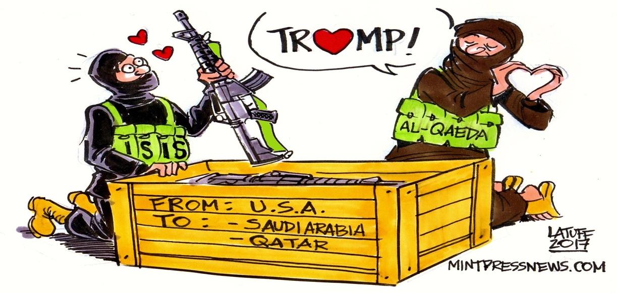 Trump ISIS al Qaeda Saudi Arabia Qatar MintPressNews