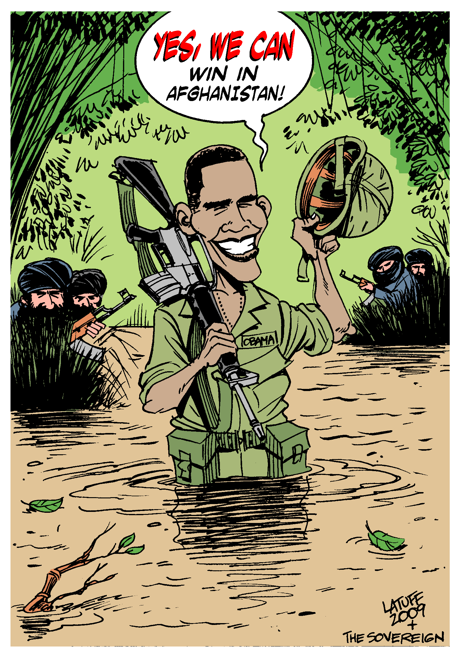 Obama, Afghanistan and Vietnam : Latuff : Free Download, Borrow, and Streaming : Internet Archive