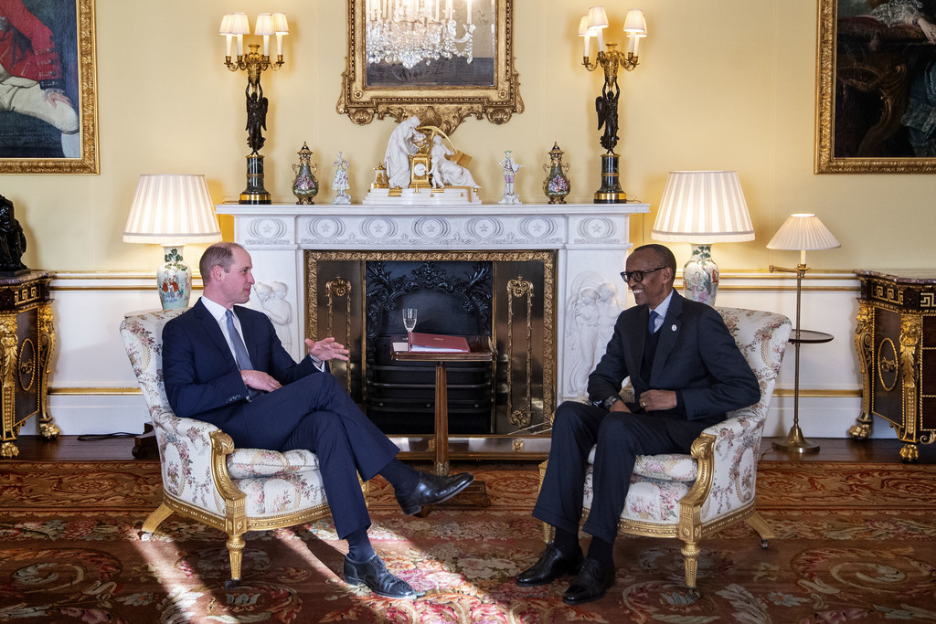 Prince William, Paul Kagame - Prince William and Paul Kagame Photos - Audiences At Buckingham Palace 2020 - Zimbio