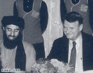 Richard J. Kerr, the Deputy Director of CIA with Gulbuddin Hekmatyar