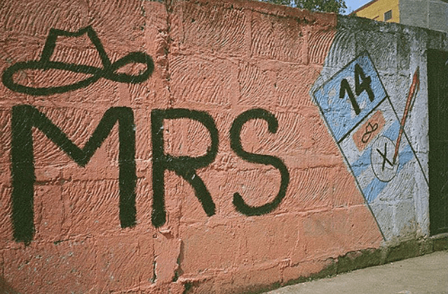 Graffiti on a wall
Description automatically generated
