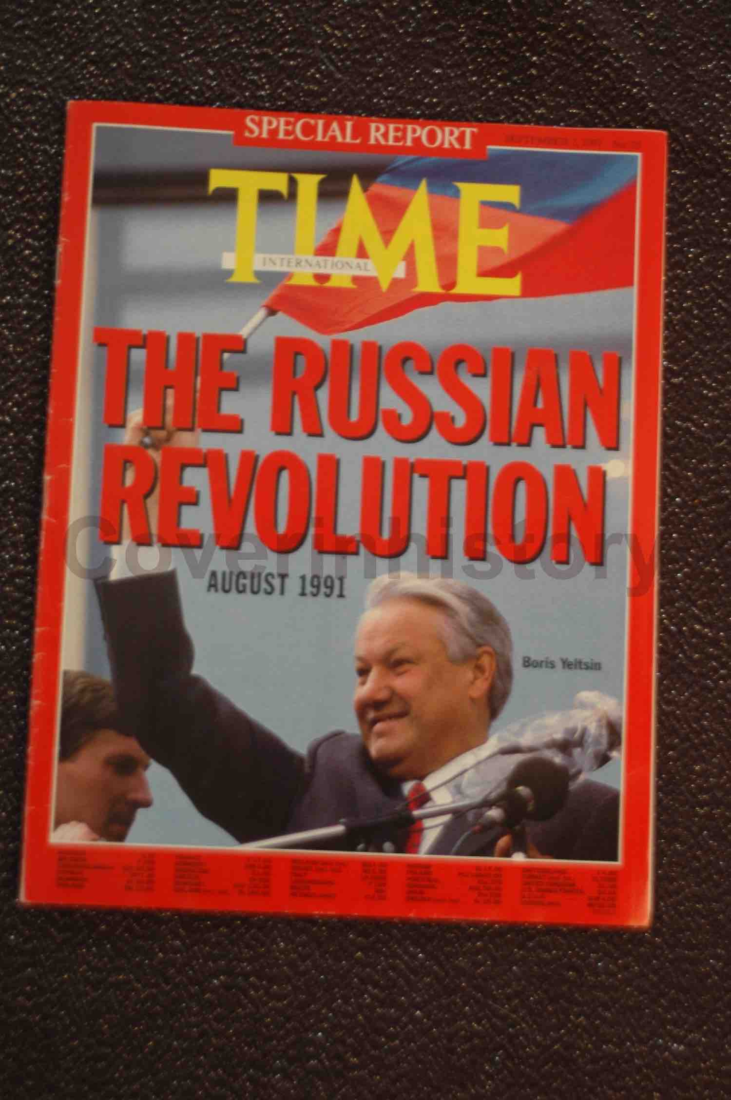 TIME MAGAZINE 2 september 1991 THE RUSSIAN REVOLUTION Russia Boris Yeltsin (special report)