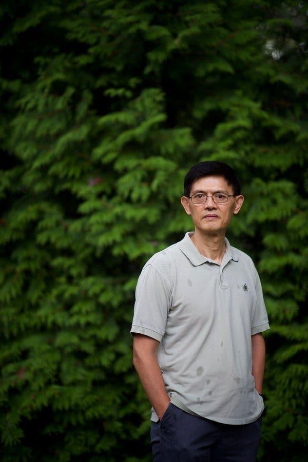 Xi Xiaoxing, the chairman of Temple University’s physics department, at his home in Penn Valley, Pa. The Justice Department dropped all charges against Mr. Xi on Friday.