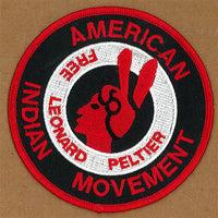 Free Leonard Peltier - AIM Logo Patch – Burning Books