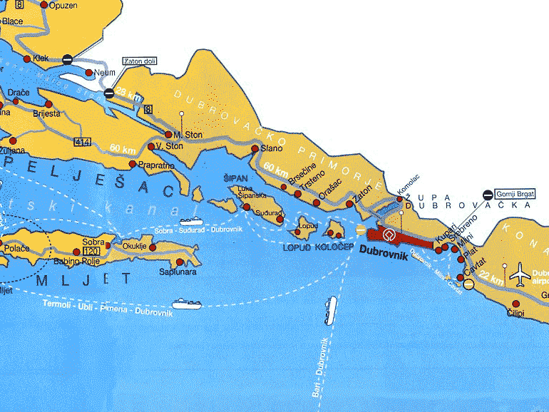 Island kolocep map