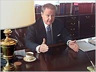 James H. Giffen is accused of channeling more than $78 million in bribes to two officials of Kazakhstan. He is scheduled to stand trial in February.