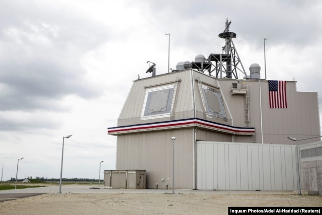 Part of the Aegis Ashore Missile Defense System at the Deveselu air base.