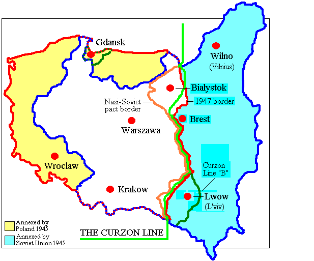 Curzon Line, map enlargement