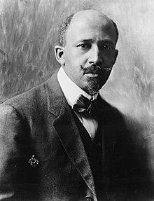 Formal photograph of Du Bois, with beard and mustache, around 50 years old