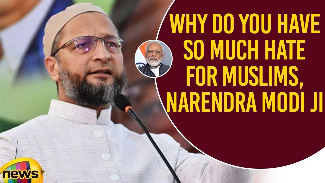 Why Do You Have So Much Hate For Muslims Narendra Modi Ji Questioned Asaduddin Owaisi | Mango News - YouTube