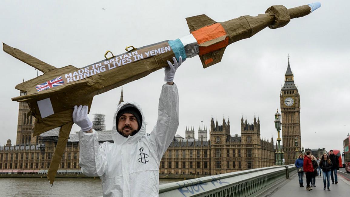 Arms sales Saudi protest
