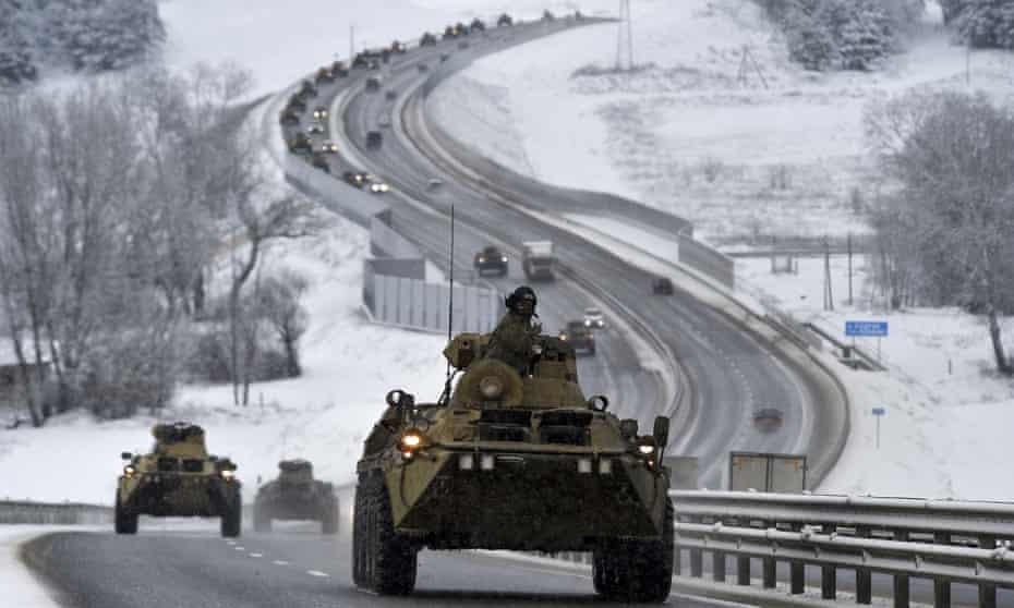 UK&#39;s Liz Truss warns Russia of &#39;terrible quagmire&#39; if it invades Ukraine | Foreign policy | The Guardian