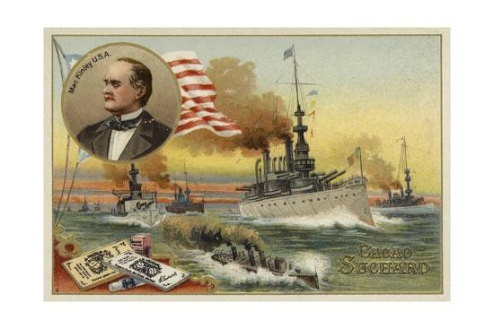 William Mckinley, President of the United States, Spanish-American War, 1898' Giclee Print | AllPosters.com