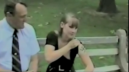 Carol Howe displays the swastika tattoo that helped her infiltrate Elohim City.