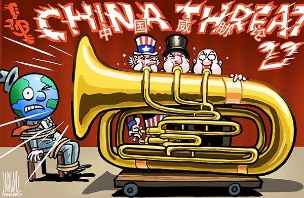 China,threat,theory,west,us | Threat, Cartoon, West