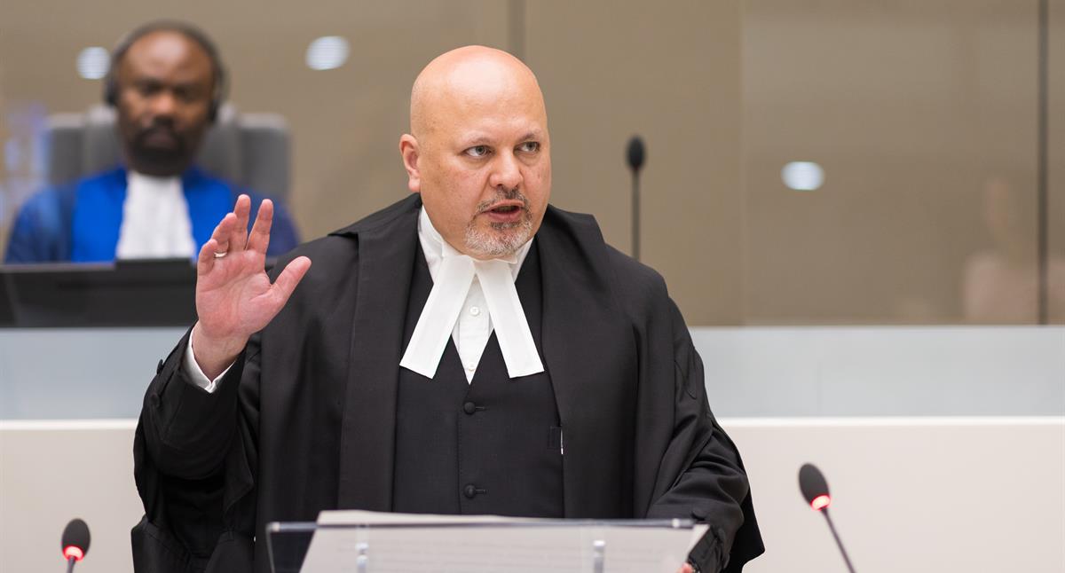 Mr Karim Asad Ahmad Khan QC taking his solemn oath as ICC Prosecutor © ICC-CPI<br>