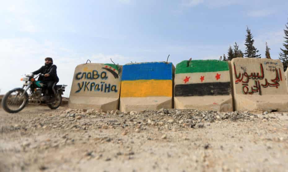 Our fates are united': Syrians rally behind Ukraine after years of Russian  torment | Ukraine | The Guardian