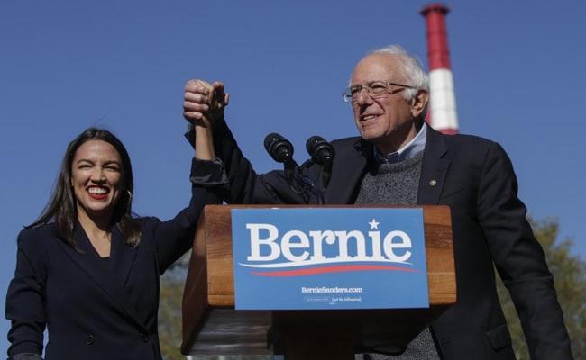 Alexandria Ocasio-Cortez Backs Bernie Sanders At Comeback Rally, Says She  Calls Him Uncle