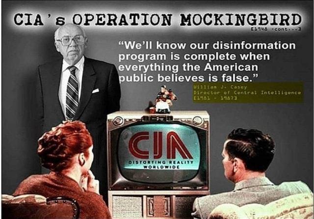 CIA's OPERATION MOCKINGBIRD ~ FG "Well know our disinformation Program is  complete when \everything the American public believes is false." -  America's best pics and videos