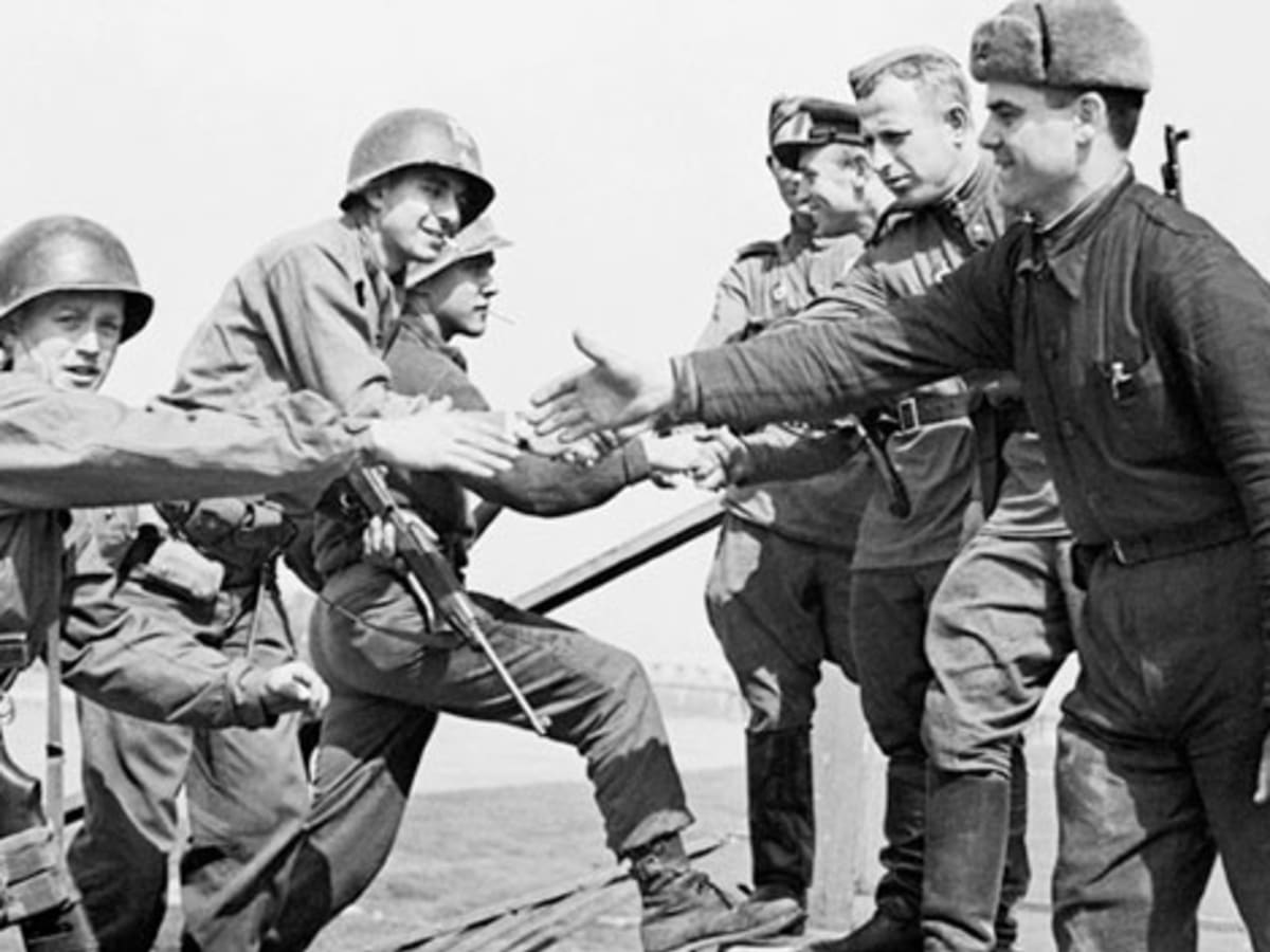 Meeting of U.S. and Soviet Forces on the Elbe River - HISTORY