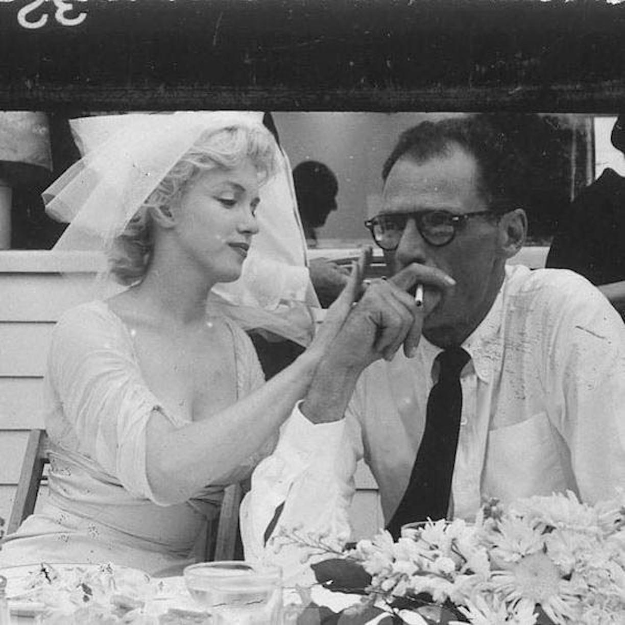perfectlymarilynmonroe — Marilyn Monroe and Arthur Miller on their wedding ...