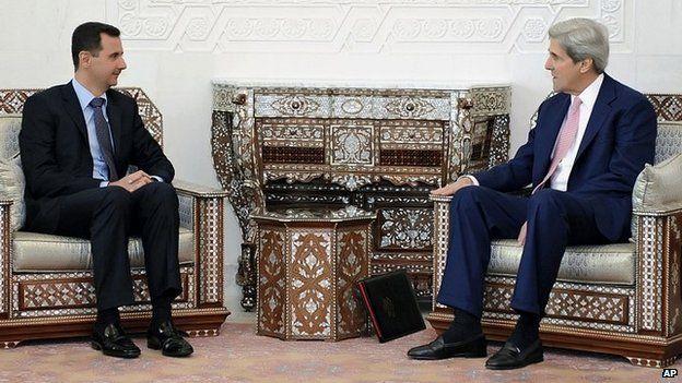 Syria conflict: US wants to 're-ignite' peace talks, says Kerry - BBC News