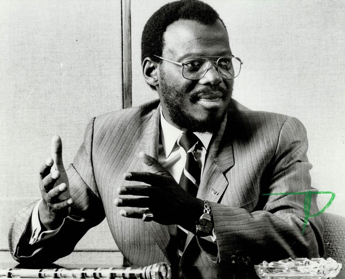 Zulu leader: Chief Gatsha Buthelezi denounced those advocating violence to fight apartheid – All Items – Digital Archive : Toronto Public Library