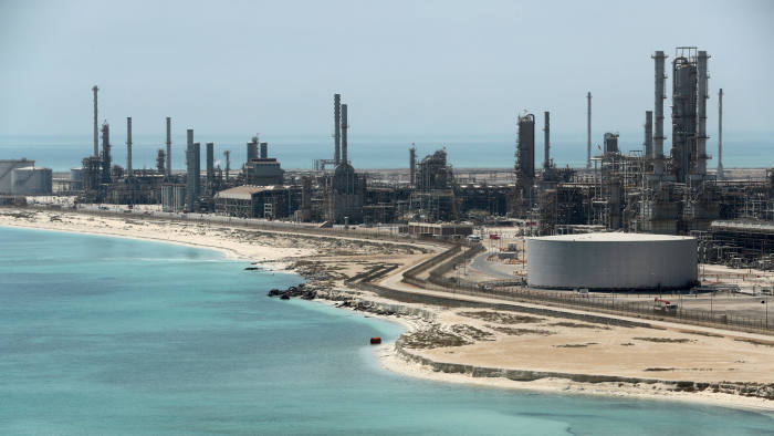 FILE PHOTO: General view of Saudi Aramco's Ras Tanura oil refinery and oil terminal in Saudi Arabia May 21, 2018. Picture taken May 21, 2018. REUTERS/Ahmed Jadallah/File Photo