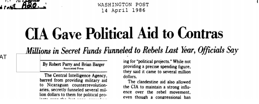In honor of Robert Parry, read a collection of his work curated by the CIA  • MuckRock