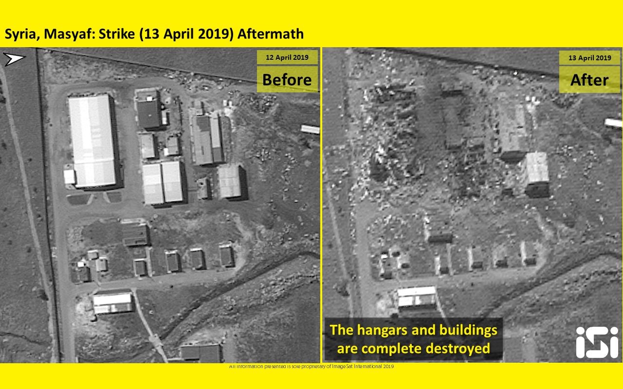 Satellite firm releases pics of Syria site bombed in strike attributed to Israel | The Times of Israel