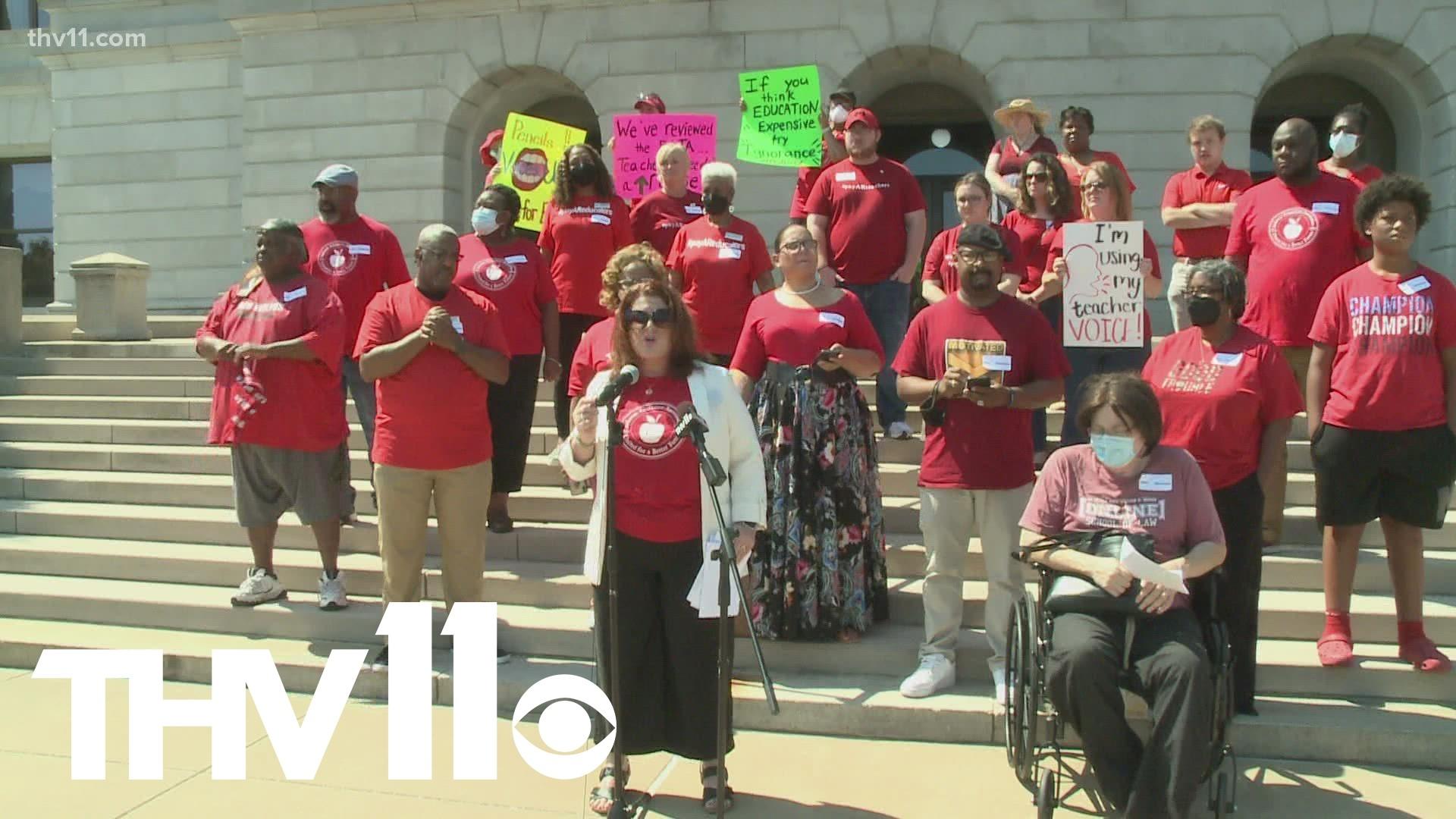 Arkansas educators gather at state capitol, plea for better pay | thv11.com
