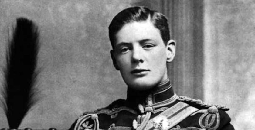 Churchill in 1895, the year he went to Cuba.